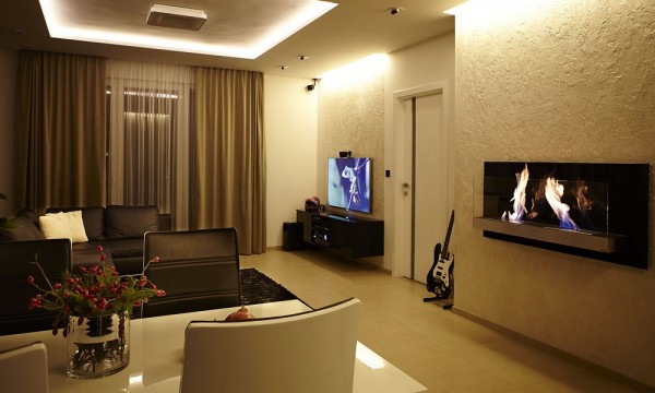 Interiør design leilighet med en minimalistisk stil